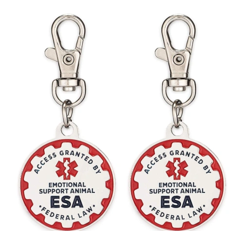 2 Pet Dog ID Metal Tags