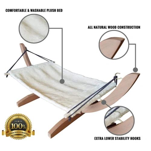 Large Soft Plush Cat Hammock