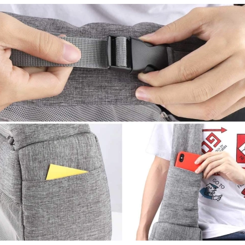 Multiple Pockets Pet Sling Carrier